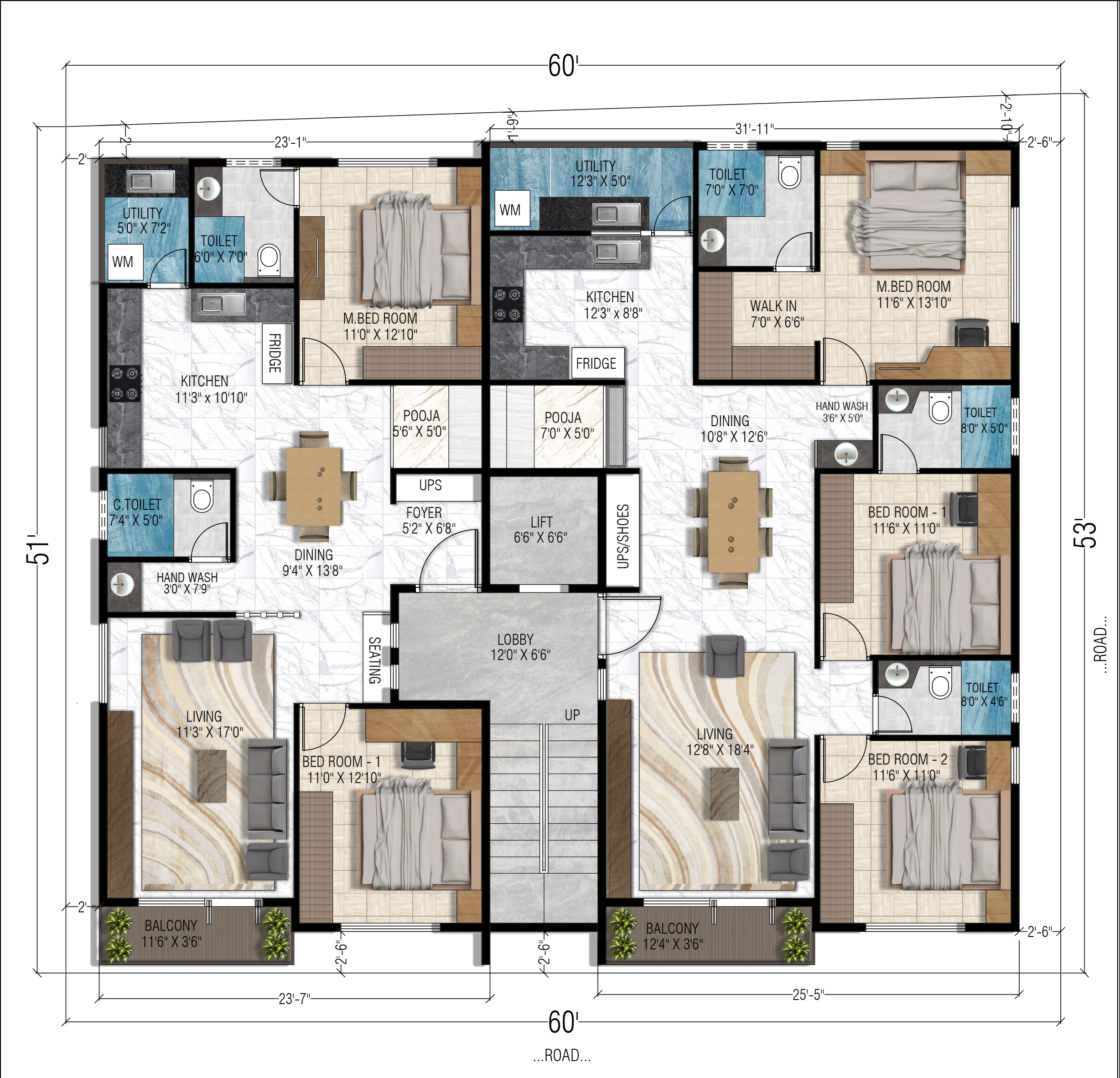 AIKYA ENCLAVE Master Floor Plan